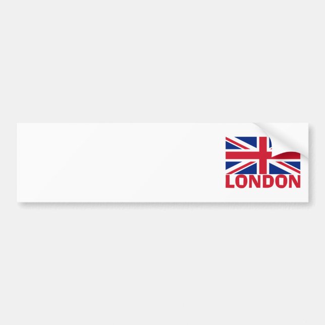 London i Red Bildekal (Framsidan)
