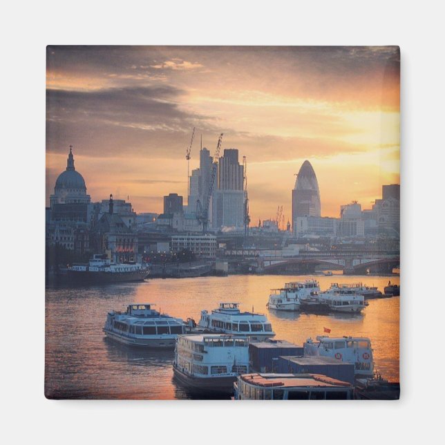 London i Sunrise Magnet (Framsidan)