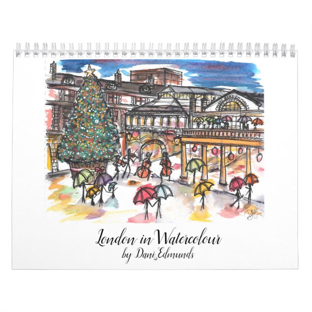 London i Watercolor 2021 Calendar Kalender (Omslag)