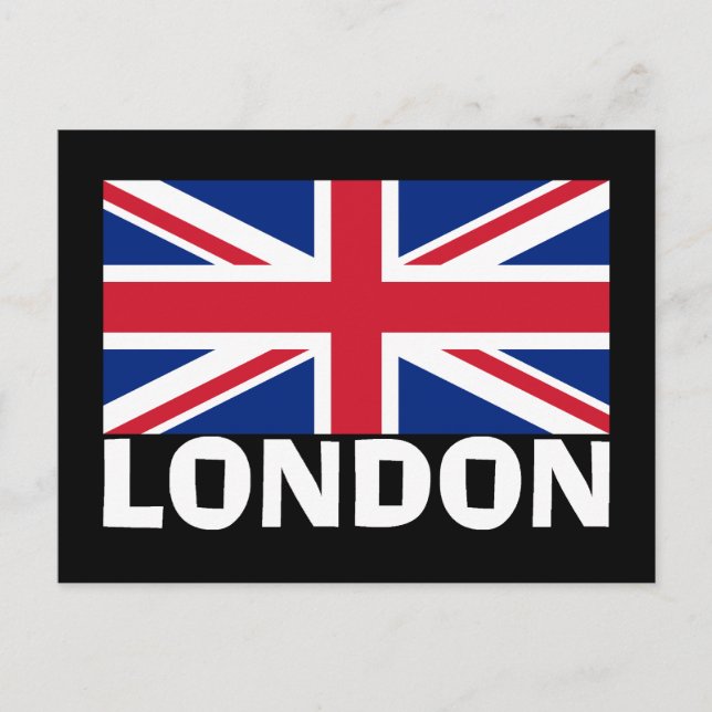 London i White Vykort (Framsida)