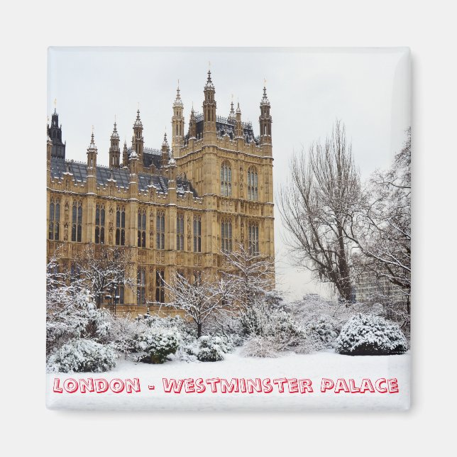 London i Winter, Westminster (Fridge Magnet) Magnet (Framsidan)