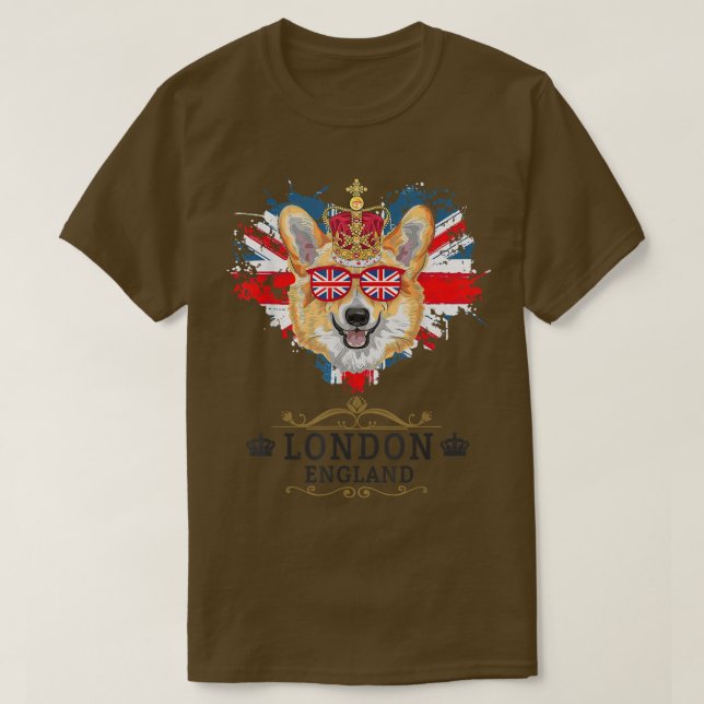 London Idea För barn With Union Jack UK Flagga & C T Shirt (Design framsida)