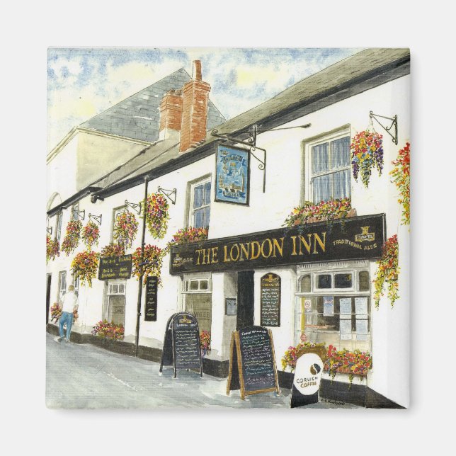 "London Inn (Padstow)" Magnet (Framsidan)
