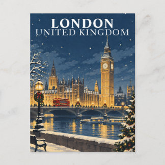 London jul Vintage Resa Vykort