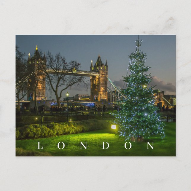 London jul vy vykort (Framsida)