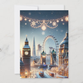 London-julafton: Exquisite Greeting Card Julkort