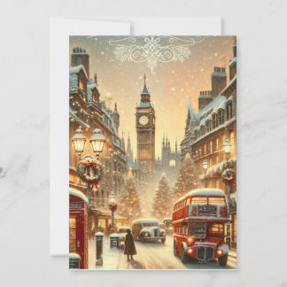 London julprakt - Livlig julsång Julkort