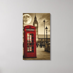 London kalla canvastryck