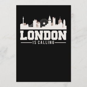 London kallar UK Skyline Inbjudningar