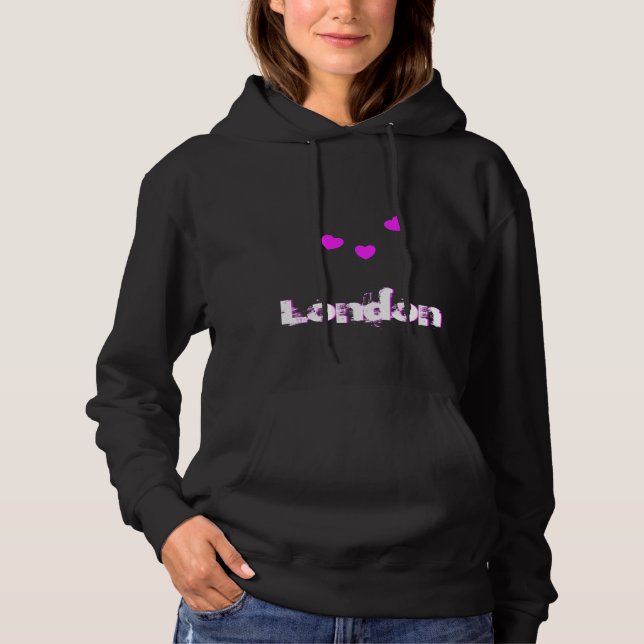 London Kärlek Hearts T Shirt (Framsida)