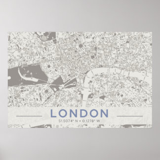 London karta poster