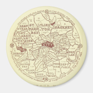 London kartamagnet magnet