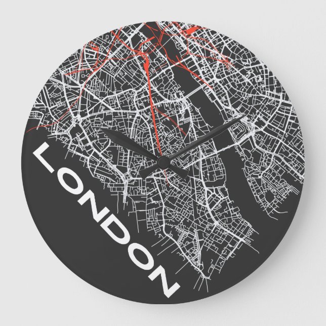 London Klockdesign Stor Klocka (Framsida)