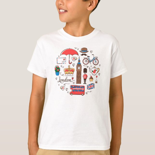 London klotter t shirt (Framsida)