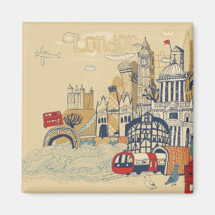 London klotterplats magnet