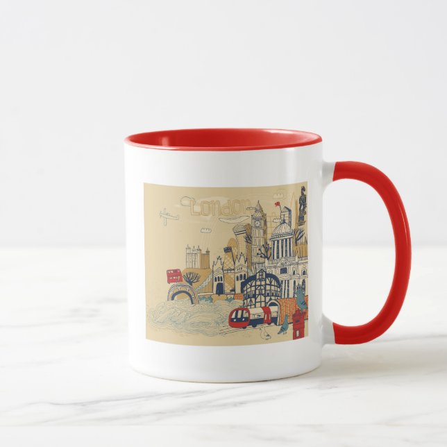 London klotterplats mugg (Höger)