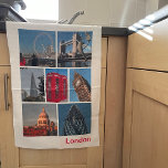 London Kökshandduk<br><div class="desc">Tea towel med foton från London från New Forest Bilder</div>