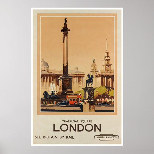 London Konst England Resa Affisch British Railways (Framsidan)