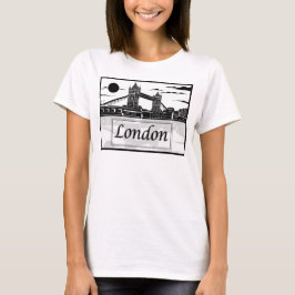 London kvinna grundläggande T-tröja T Shirt