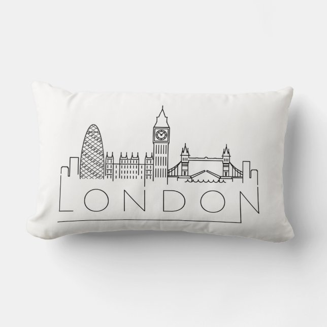 London Landmarks | Skyline Lumbar Pillow Lumbarkudde (Framsida)