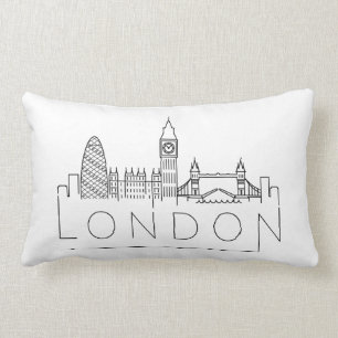 London Landmarks   Skyline Lumbar Pillow Lumbarkudde