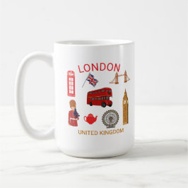 London Landmarks Travel-ThLED Print Kaffemugg