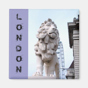London Lejon Statue Magnet