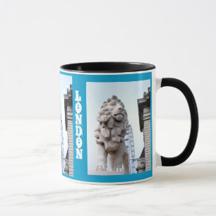London Lejon Statue Mugg
