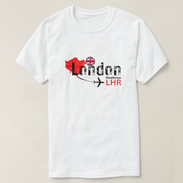 London LHR Airport Code T Shirt (Design framsida)