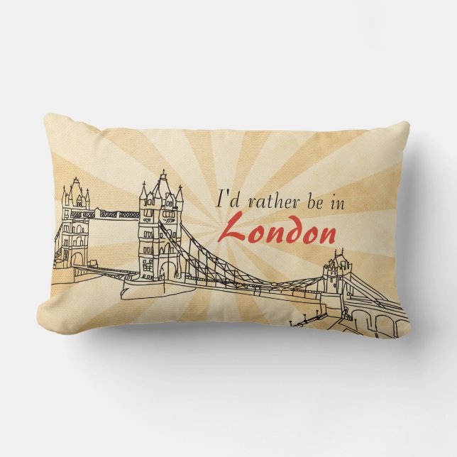 London Lumbar Dekorativ kudde (Framsida)