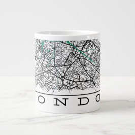 London Map Mug Jumbo Mugg