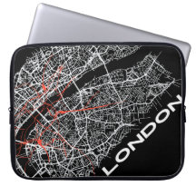 London-mappade datorväska