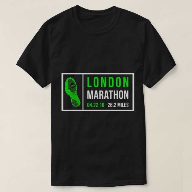 London Marathon 2018 T Shirt (Design framsida)