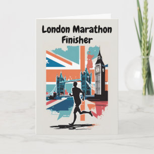 London Marathon Finisher Grattiss Card Kort