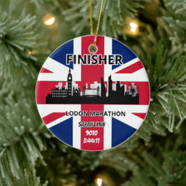 London Marathon Finisher Running Keepsaké Gift Julgransprydnad Keramik