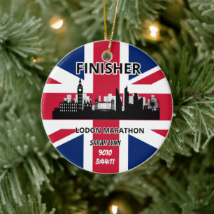 London Marathon Finisher Running Keepsaké Gift Julgransprydnad Keramik