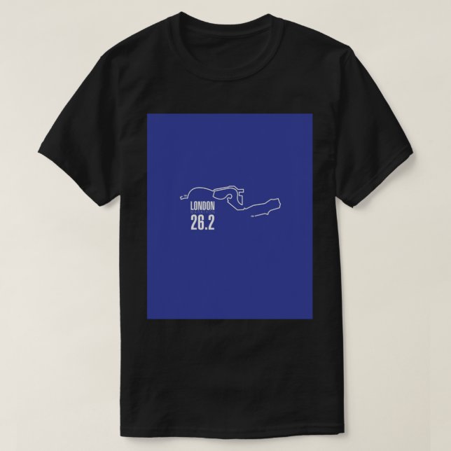 London Marathon route karta Graphic T Shirt (Design framsida)
