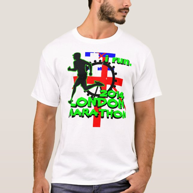 London maratonT-tröja Tee Shirt (Framsida)