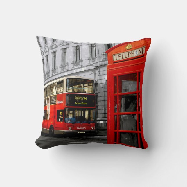 london med ett handlag av färg kudde (Framsida)