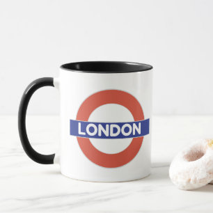 London, med Union flagga Mugg