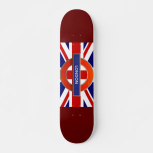 London Metro Sign Mini Skateboard Bräda 18,5 Cm