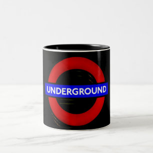 London Metro Underground Sign Två-Tonad Mugg