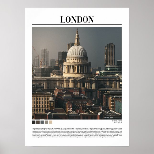 London Minimalist Wall Art Poster (Framsidan)