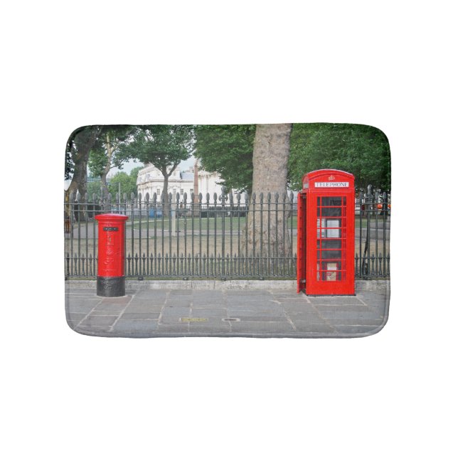 London mobilare bås och postbox badrumsmatta (Framsidan)