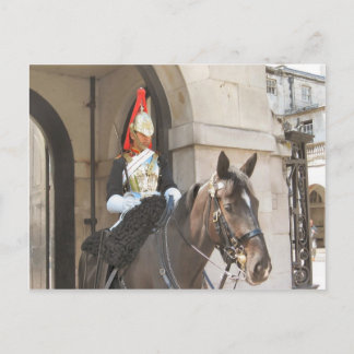 London, Mounted sentry i Whitehall Vykort