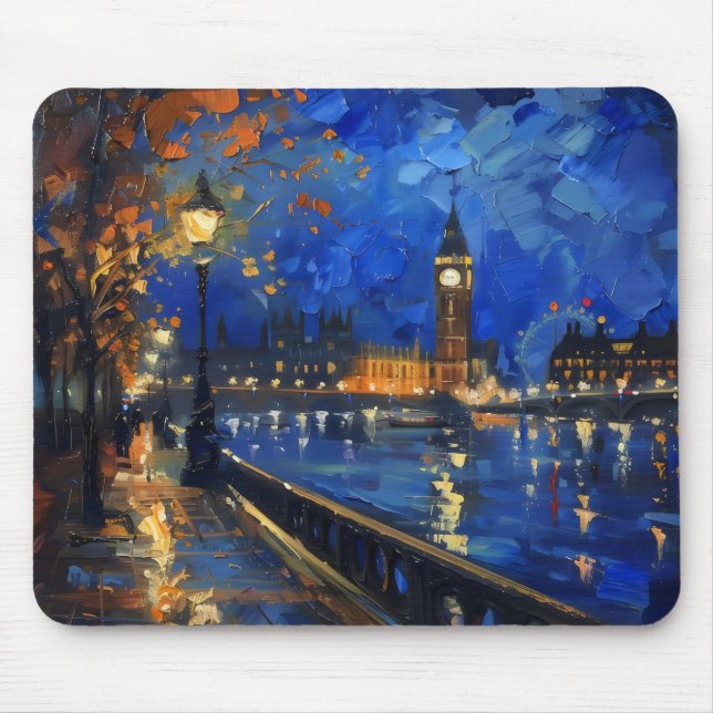 London Natt Impressionism Musmatta (Framsidan)