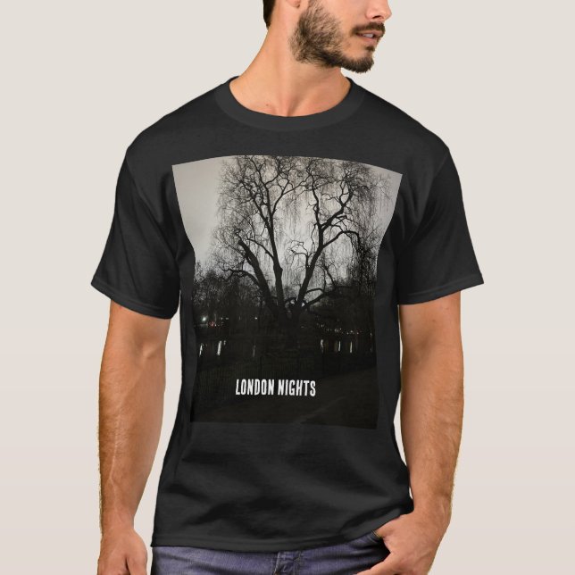 London Nätter Vintage Stad T-Shirt (Framsida)