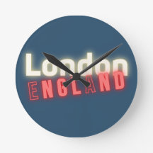 London Neon Ljus Typography