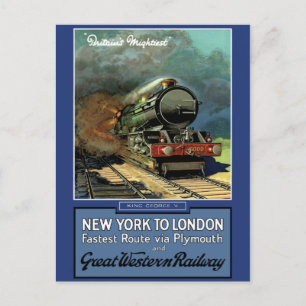 London New York Great Western Railway Vykort