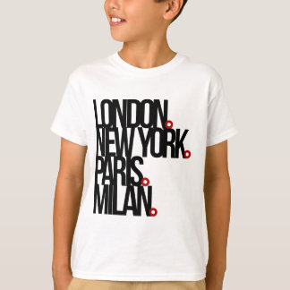 London New York Paris Milano T Shirt
